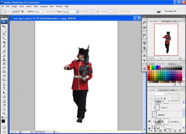 Creation of War Pigs: Step 2